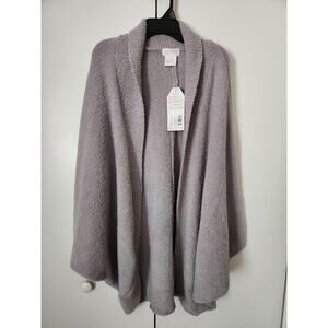 SOFTIES Solid Marshmallow Shrug Grey Cardigan Wrap One Size Oversized Cozy *NWT*